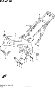 DL650 (ABS) Frame (Dl650Al6 E03)