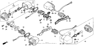 VFR750R Задний фонарь