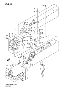 VLR1800 Muffler comp