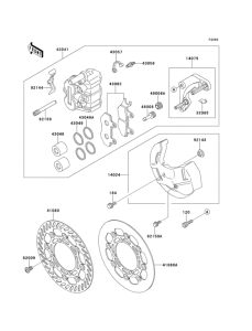 KX125 Передние тормоза