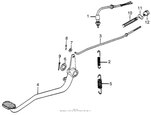 CT70 Педаль тормоза