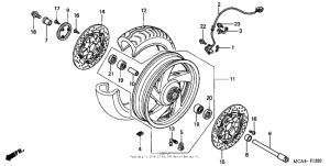 GL1800 Переднее колесо