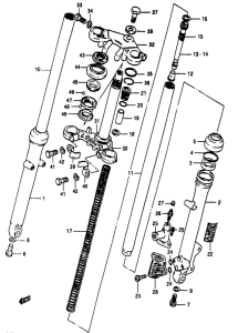 RG50 Вилка передней оси