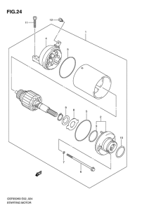 GSF650S (ABS) Стартерный мотор