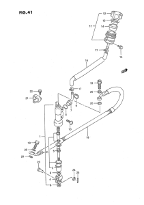 RM80 Задний тормозной цилиндр