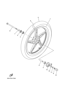 T135FI Переднее колесо