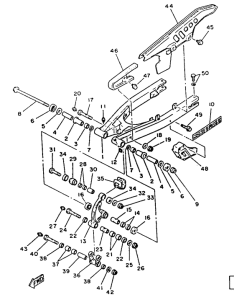 DT125 Basculante trasero
