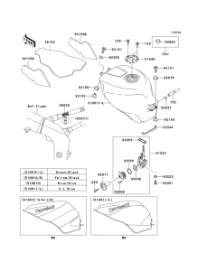 ZX600 Fuel tank(1 / 2)(zx600-j2)