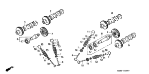 ST1100P Распред вал / клапана