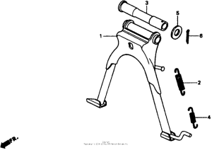 CT70 Подножка
