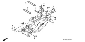 CBR1100XX Заднее крыло
