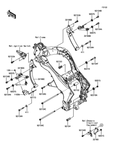ZX1000 エンジンマウント