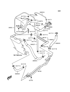 SC250 Патрубки охлаждения