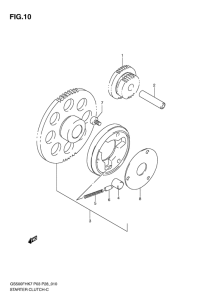 GS500 Муфта стартера