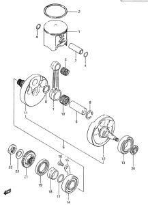 RM500 Вал коленчатый