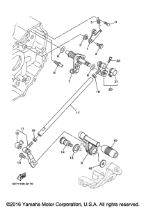 XV1900CU Вал переключения