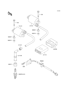 KLE500 Система зажигания