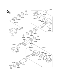 ER500 Поворотники