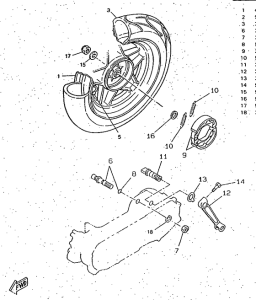 CW50RS Переднее колесо