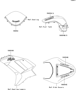 ZX600 Decals(blue)(p8f)