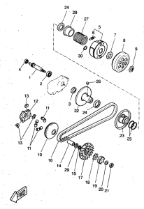CW50RS Сцепление