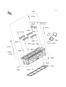 ZX1000 Головка цилиндров