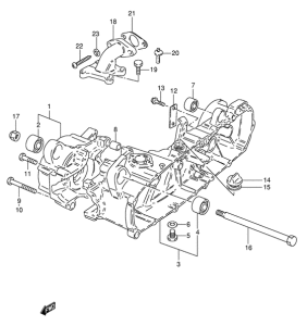 FZ50 Картер двигателя