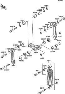 EX250 Подвеска  /  амортизатор