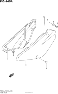 RM85L Обтекатель рамы