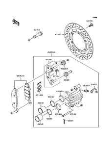 BJ250 Передний тормоз