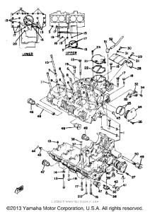 XS1100F Картер двигателя
