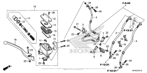 VT1300CR (ABS) Главный тормозной цилиндр перед.