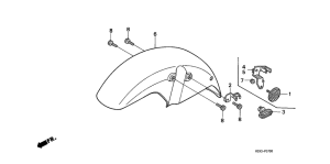 NTV650 Переднее крыло