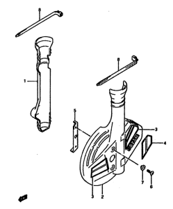 DR600 Передняя вилка cover