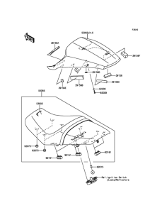 ZX1400 Сиденье