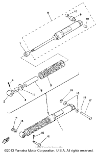 DT175G Амортизаторы задние