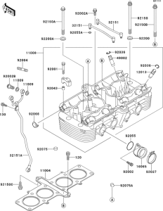 ZR1100 Головка цилиндров