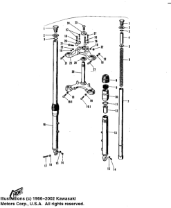  Вилка передней оси
