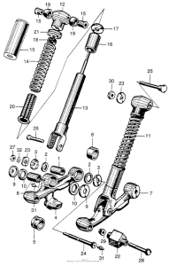 CA110 Передние аммортизаторы