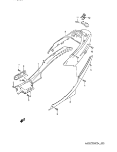 AJ50 Обтекатель задний