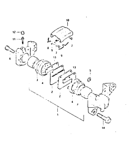 GS650 Задний суппорт
