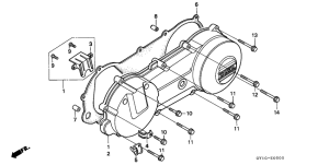 SA50 Крышка картера левая