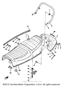 XS1100F Сиденье