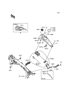 VN1700 Топливный бак