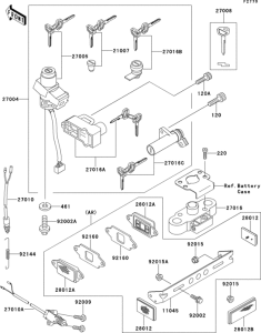 ZX1100 Замок зажигания
