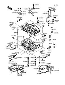 EX400 Картер двигателя