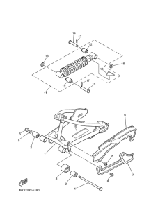 PW80 Hinterradschwinge&aufhaengung