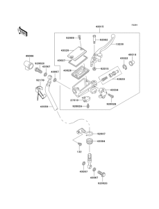 ER500 Главный тормозной цилиндр