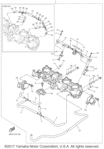 YZF-R1S Впускная система 2
