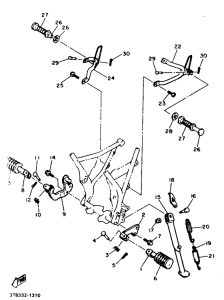 XT600N (20KW) Stand. footrest